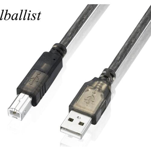 Lballist USB 2.0 Printer Cable Type A Male to Type B Male Foil+Braided Shielded 1.5m 3m 5m