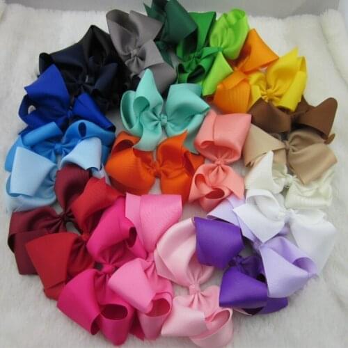 XIMA 250pcs/lot 5inch Ribbon Hair Ribbon Bows With Clip for Children Hair Accessories