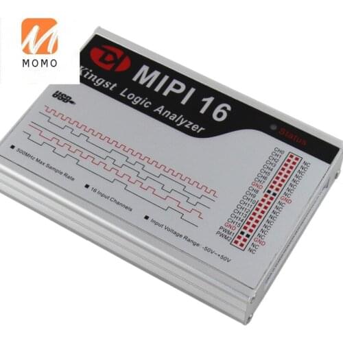 MIPI16 USB Logic Analyzer 500M max sample rate,16Channels,10B samples , MIPI DSI LP protocol analysis,English software