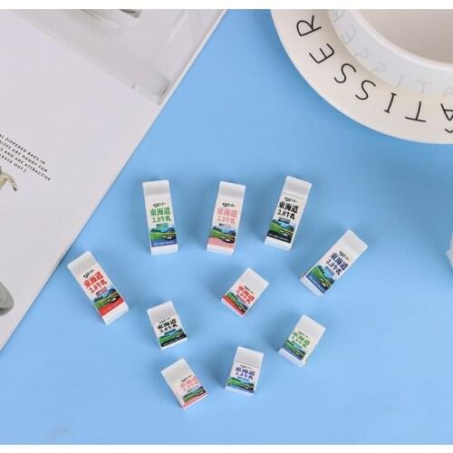5pcs 1:12 Dollhouse Miniature Milk Carton Bottle Drink Cup Pretend Toys Pretend Foods for Doll House Kitchen Accessories 2Sizes