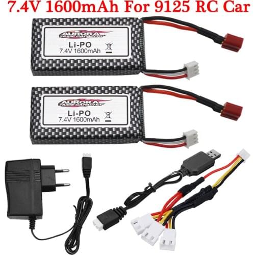 Original battery For 9125 Remote Control Rc Car Spare Parts Upgrade 7.4v 1600mah Lipo Battery XLH 9125 battery 1600mah 7.4V