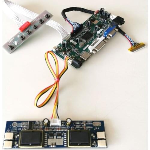 Fit LTM200KP01 LTM200KT01 M200O1 1600*900 4CCFL LVDS 30Pins 20" keyboard VGA DVI M.NT68676 LCD screen controller board kit