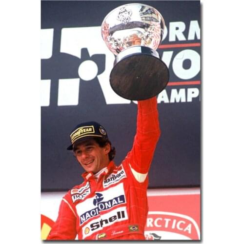 Nordic Home Decoration Poster Ayrton Senna Da Silva F1 Racer Posters Hd Print Wall Art Canvas Painting Sports Pictures No Framed