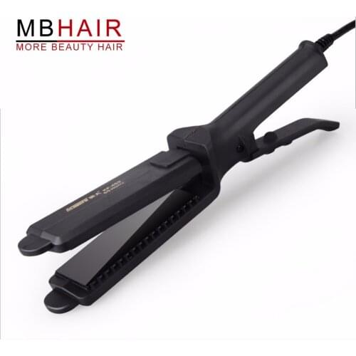 Professional Salon Wet and dry corrugated hair straightener corrugation hair irons straightening iron curling cone Free shipping