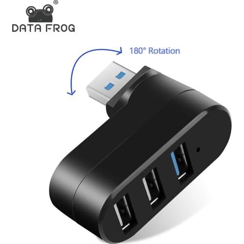 3 Port Multi 2.0/3.0 USB Hub Mini USB Hub High Speed Rotate Splitter Adapter For Laptop Notebook For PC Computer accessories