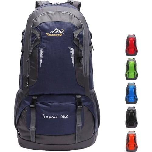 High Quality Rucksack 60L Large capacity Backpack Ultra-breathable Nylon Shoulder Bag Men And Women Male Escolar travel bag