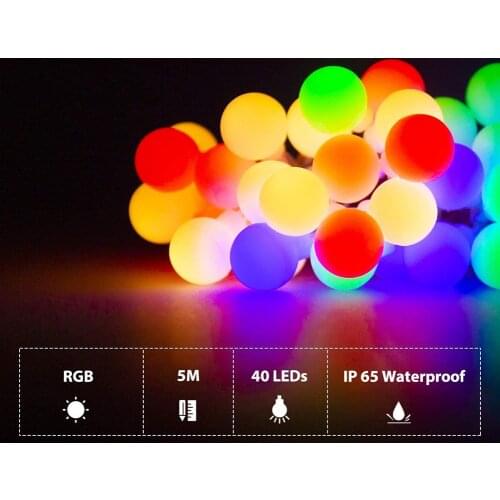 LED Multi Color Ball Light Christmas Lights String Light Garland Fairy Lights Christmas Decorations Xmas Gifts Christmas Tree