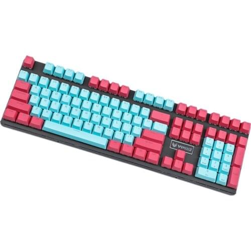 YMDK PBT Miami OEM Profile 108 Key Douhle Shot Shine Through Keycap For Filco Ducky Corsair Logitech Razer Coolermaster