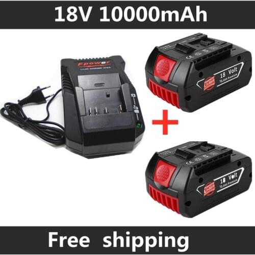 Charger for Bosch Electric Drill 18V 10000 mAh Li-ion Battery BAT609, BAT609G, BAT618, BAT618G, BAT614, 2607336236 charger