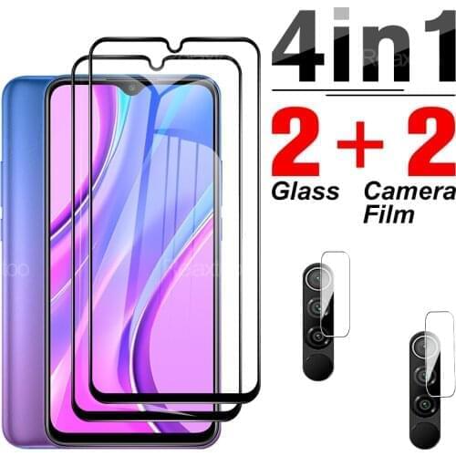4 in 1 Camera Glass Protective For Xiaomi Redmi Note 9C 9A 9T 9S On Redme 9 A C T S Pro 9TPro NFC Max Safety Screen Cover Film