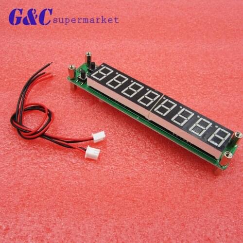 0.1-60MHz 20MHz~ 2.4GHz RF Singal Frequency Counter Tester Blue 8 LED Meter Measurement Module FOR Ham Radio diy electronics