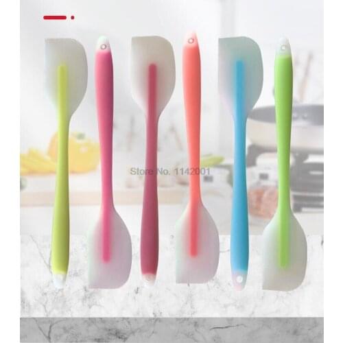 200pcs Butter Mixer Non Stick Silicone Cream Baking Scraper Spatula Nylon Chocolate Spreader Heat Resistant Kitchen Pastry Tools