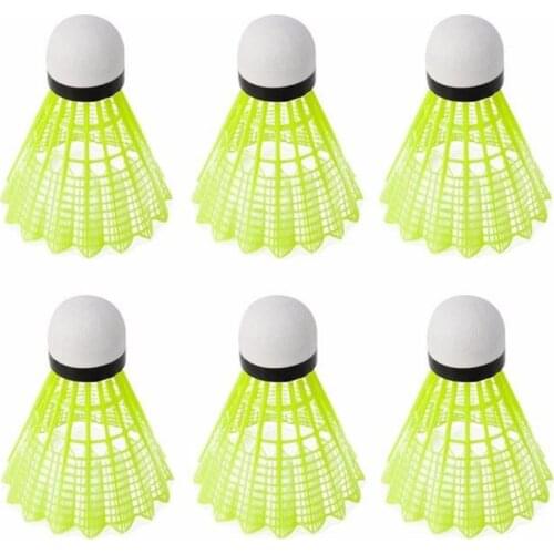 6Pcs Yellow Shuttlecock Sport Training Badminton Ball Professional Durable Set Outdoor Sports Durable Badminton Accessories