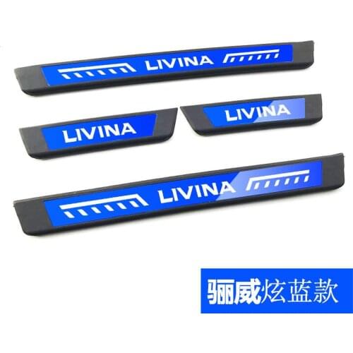 For Nissan Livina 2007-2013 High-quality Stainless Steel Plate Door Sill Welcome Pedal Car Styling Accessories 4pcs/set