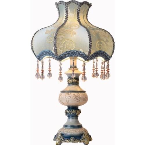 European Table Lamp Creative Warm Light Adjustable Bedroom Bedside Lamp Wedding Gift Bed Room Decoration