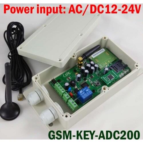 GSM-KEY-ADC200 gsm gate opener / Sliding gate GSM remote controller / GSM gate or door access controller / SMS remote controller