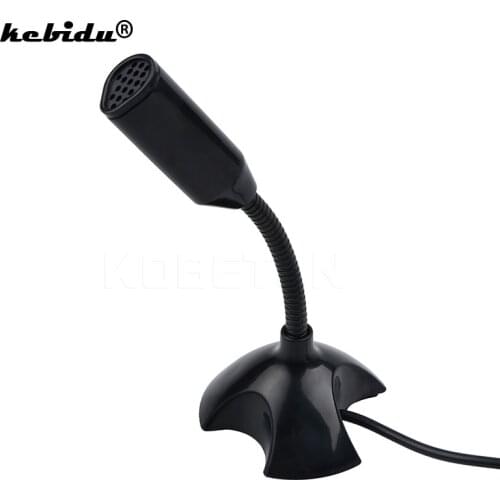 Kebidu 2020 Mini USB Studio Speech Microphone Adjustable Laptop Microphone Stand Mic With Holder for Desktop PC High Quality