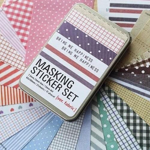 Colourful Journal Stickers DIY Hand Account Memo Planner Scrapbooking Decorative Cute Tin Box Stickers School Stationery Supplie