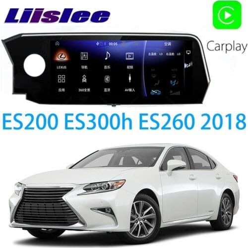 LiisLee Car Multimedia GPS Audio Radio Stereo For Lexus ES ES200 ES300h ES260 XV70 2018 2019 2020 Add CarPlay Navigation NAVI