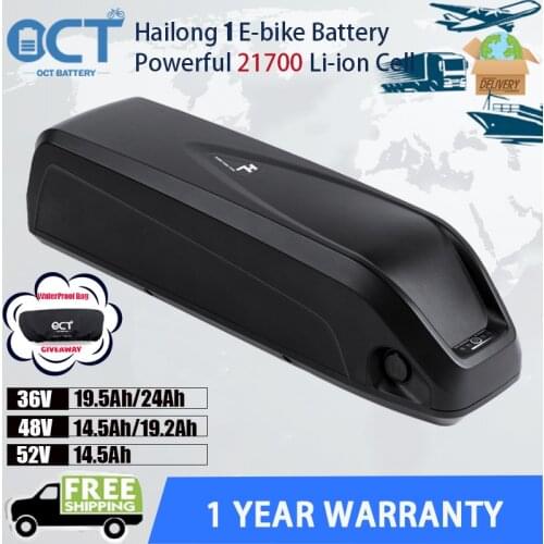 Ebike Battery 52V 48V 36V 10AH Electric Bike Rechargeable Battery for 200W To 1000W Bike Motor Lithium Ion eBike Batteries Pack
