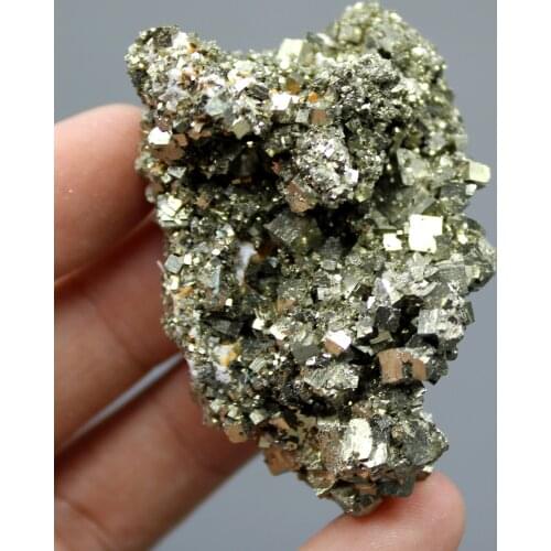 88g naturel rare shiny cubic pyrite mineral specimen stones and crystals healing crystals quartz