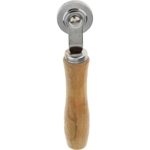 1 Pcs Wooden Handle Tire Tyre Patch Roller Stitcher Puncture Repair Tube Tool Ball Bearing Car Truck Tyres Bicycle Repair Tools
