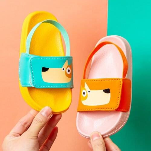 Summer Baby Toddler Kids Slip-On Fashion Sandals Boys Girls Foam Beach Slides Bone Resin Children Lightweight Water Shoes