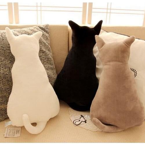 Cute Cat Plush Back Shadow Toy Sofa Pillow Seat Cushion Toys Birthday Xmas Gift for Kids Children Adults Little