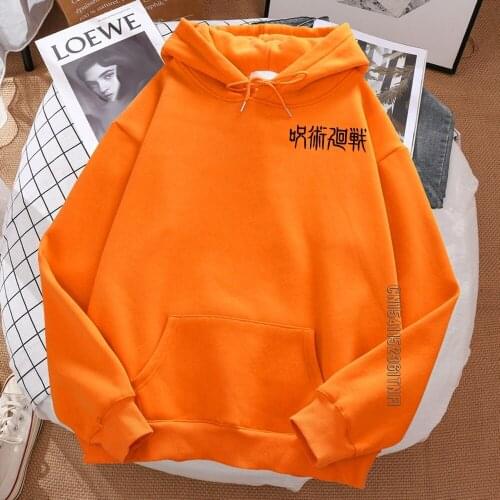 Gojo Letter Japanese Style Graphic Womens Hoodies Printed Kawaii Cartoon Harajuku Hoody Spring Girls Clothes Black Brown Anime