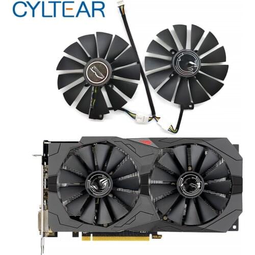 T129215SM DC12V 0.25AMP Graphics / Video Card Cooler Fan FOR ASUS STRIX RX570 4G GAMINGGraphics Card Cooling Fan