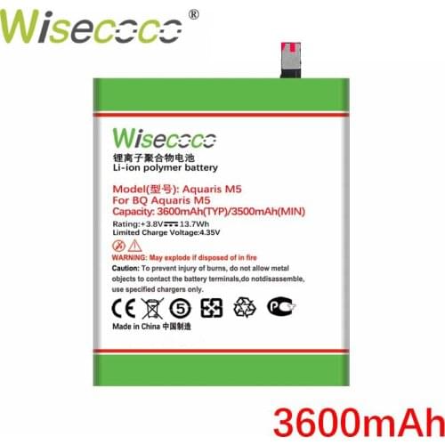 Wisecoco 3800mAh For BQ Aquaris M5 Phone In Stock Latest Produce High quality battery+Tracking number