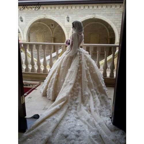 Yczzly Long Sleeve Wedding Dresses