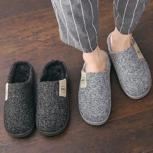 2021 Women Winter Warm Slippers Fur Slippers Girls Plush Slipper Cotton Shoes Non-slip Solid Color Home Indoor Casual Slippers