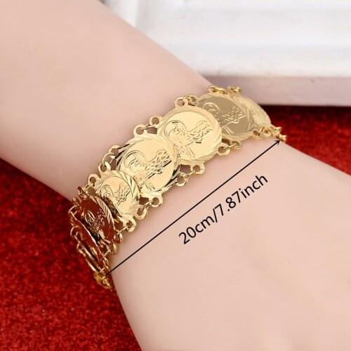 Metal Turkey Coin Bracelet For Turks Gold Color Turkey Womens Arab Jewelry Turkish Coin Bracelet