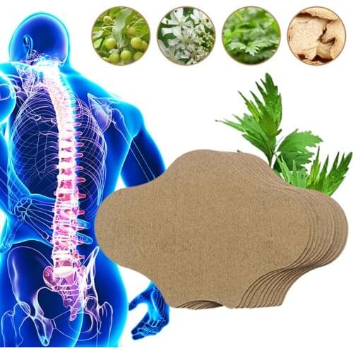 12Pcs Lumbar Spine Pain Relief Patch Wormwood Knee Back Arthritis Self-heating Medical Plaster Chinese Herbal Patches