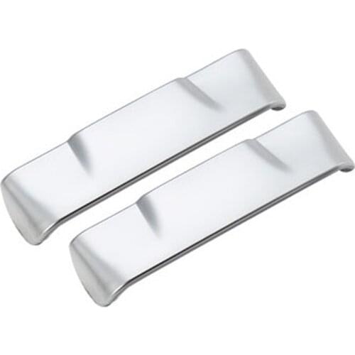 2PCS for Ford F150 2015-2020 Car Seats Safety Belt Button Cover Frame Safety Buckle Decor Trim Accessories, Silver