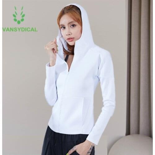 2021 Spring Sports Running Jackets Women Zipper Gym Yoga Hoodies Fitness Home Training Workout Jogging Outerwear Side Pocket