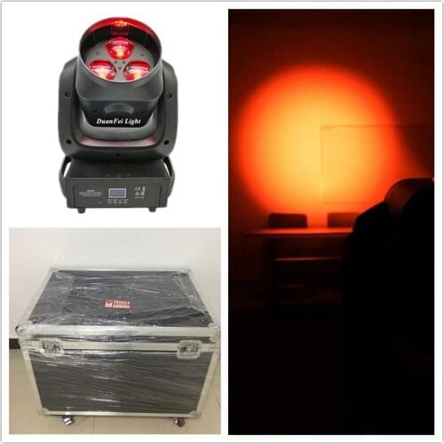 4pieces Flightcase Package 2018 3x40w 4in1 rgbw led moving head wash zoom beam lyre stage light wash ktv bar