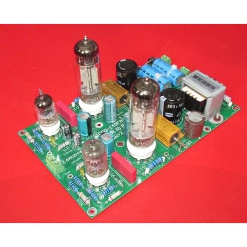 6AU6 + 6C19 single-ended Class A tube amplifier finished board, transistor voltage doubler rectifier choke multi-stage filtering