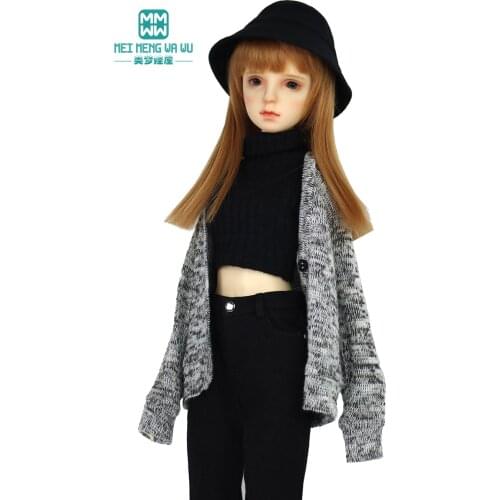 BJD accessories Doll clothes for 58--60CM 1/3 SD ASDolls toys Ball Jointed Doll Jeans, wool cardigan Girls gift