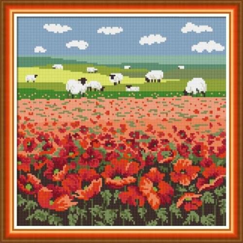 5D DIY Diamond Painting Landscape Wall Sticker Full Drilling Mosaic Diamond Embroidery Cross Stitch Kit Picture of Rhinestones