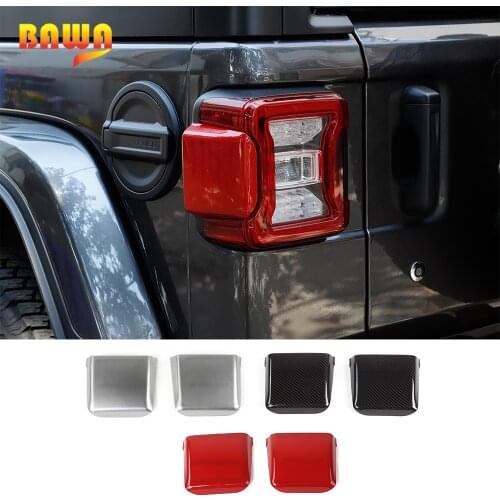 BAWA Car Stickers for Jeep Wrangler JL 2018+ 3D Car Rear Light Decoration Cover Exterior Accessories for Jeep Wrangler JL 2018