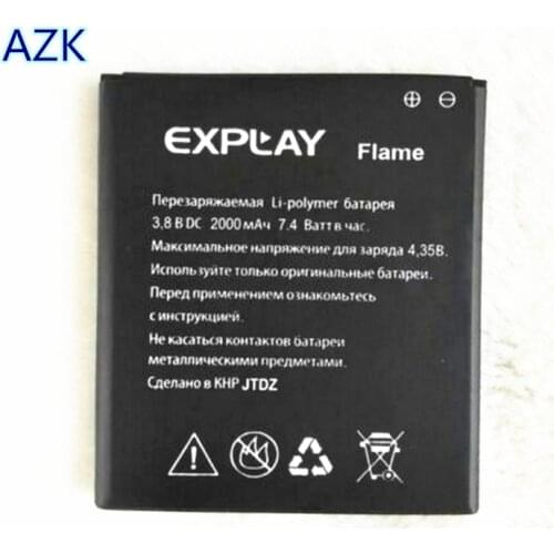 AZK 3.8V 2000mAH High Quality Battery for explay flame battery high quality