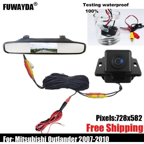 Free shipping!!! SONY CCD Chip Special Car Rear View Reverse Mirror Image With Guide Line CAMERA for MITSUBISHI OUTLANDER