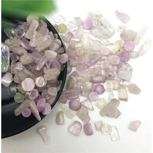 Drop Shipping 50g 8-12mm Natural Spodumene Quartz Crystal Bulk Stone Reiki Healing Decoration Natural Stones and Crystals