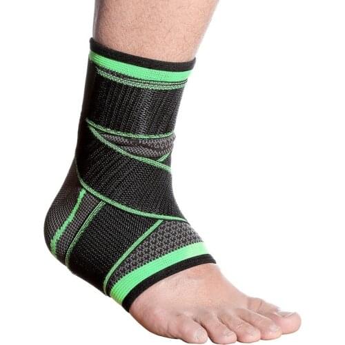 Elastic Pressure Ankle Support Brace Pads Men Women Gym Sports Running Basketball Ankle Bandage Soccer Badminton Heel Protector
