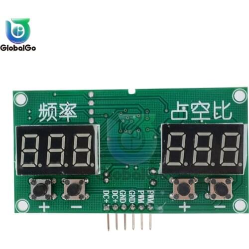 TM1637 PWM Square Wave Rectangular Wave Signal Generator LCD Display 6HZ~100KHZ 3.3V-20V PWM Board Adjustable Module