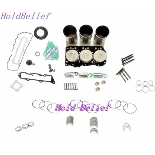 Overhaul Rebuild Kit For Yanmar 3D84E-3E S3D84E-3B 3TNE84 Engine Piston Ring Gasket Liner Set Free Shipping