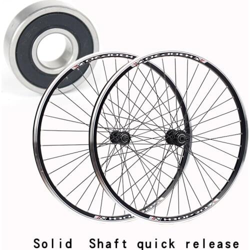 Mountain bike V brake wheel set 26inches 2 Palin bearing V brake rotary type flower drum double aluminum alloy rim