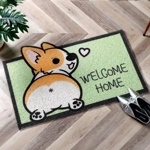 40x60cm Welcome Doormat Entrance Hallway Rectangle Printed Non-Slip Floor Rugs Front Door Mat Outdoor Rug Carpet Bedroom Kitchen